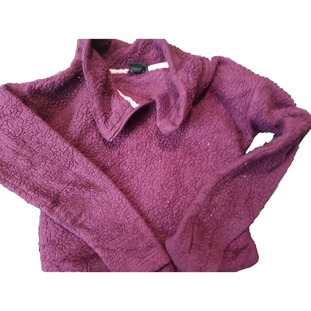 All In Motion Weatherproof 1/4 zip pullover soft faux fur sweatshirt size 6/6x
